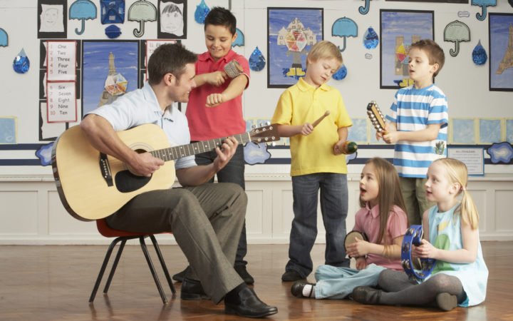 Children music lesson