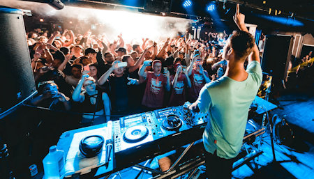 DJ with Crowd