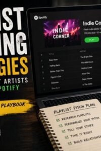 Music marketing guide explaining playlist pitching strategies for independent artists.